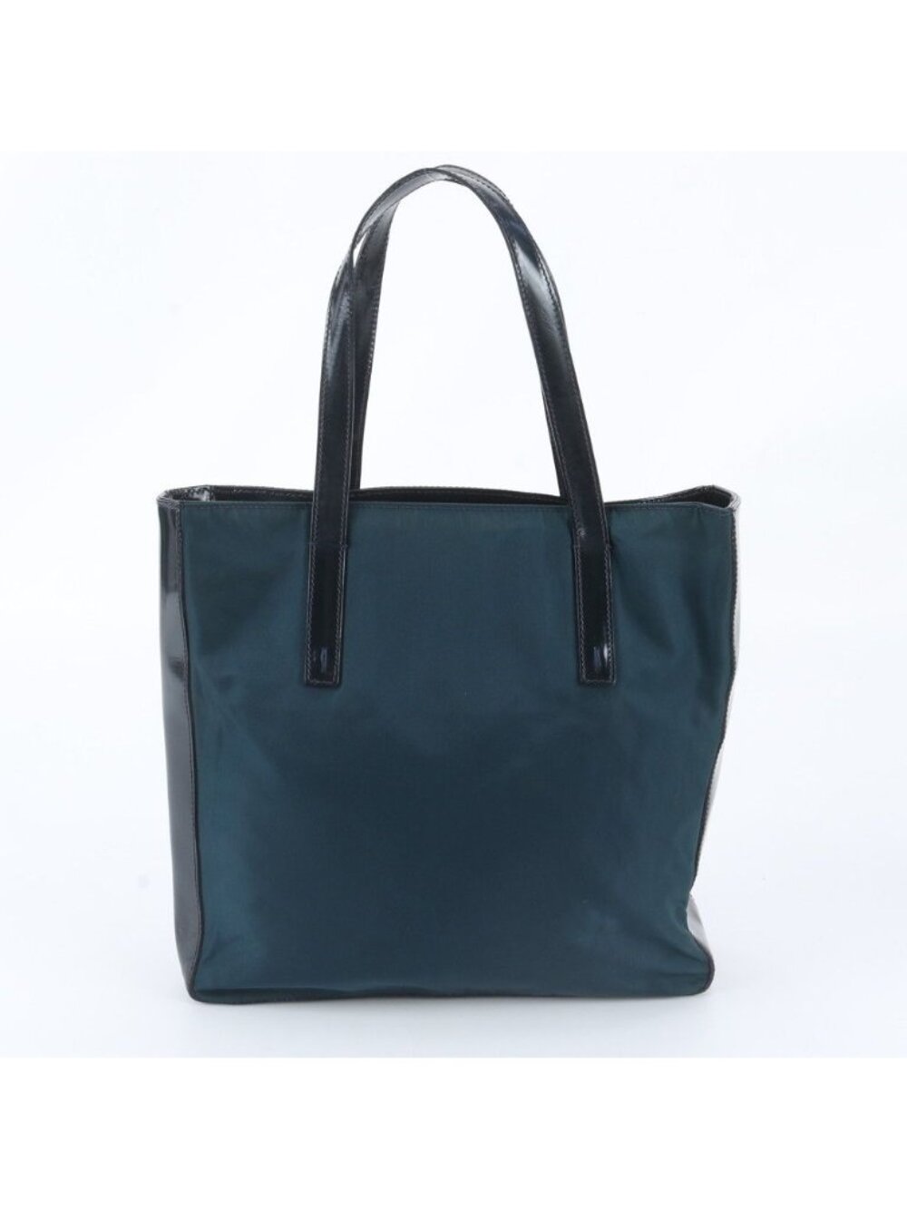 Prada White Tessuto Nylon Leather Tote Bag Shoulder Business Document